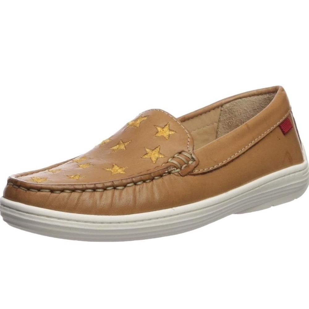 Child 11.5 Leather Driver with Gold Star - Loafer Marc Joseph New York Unisex